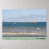 Petoskey Pier Light - Michigan Poster (Vorne)