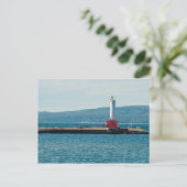 Petoskey Pierhead Lighthouse, Petoskey, Michigan Postkarte (Stehend Vorderseite)