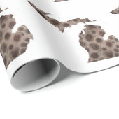 Petoskey Steine Geschenkpapier (Rolleneckpunkt)