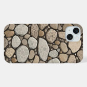 Petoskey Stone Abstrakt iPhone Hülle (Rückseite (Horizontal))