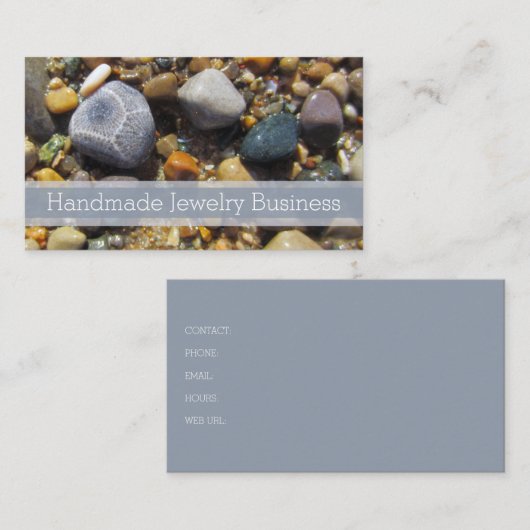 Petoskey Stone Beach Jewelier Visitenkarte (Vorne/Hinten)
