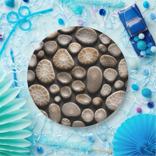 Petoskey Stone Collection Pappteller (Party)