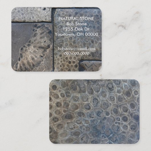 Petoskey Stone Design Visitenkarte (Vorne/Hinten)