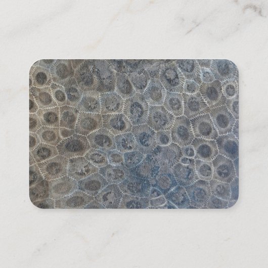 Petoskey Stone Design Visitenkarte (Rückseite)