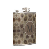 Petoskey Stone, Großer Staat am See, fossile Muste Flachmann (Rechts)