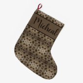 Petoskey Stone Großer Weihnachtsstrumpf (Vorderansicht (hängend))