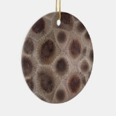 Petoskey Stone Keramik Ornament (Rechts)