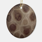 Petoskey Stone Keramik Ornament (Links)