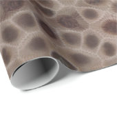 Petoskey Stone michigan Staat steinfossil Geschenkpapier (Rolleneckpunkt)