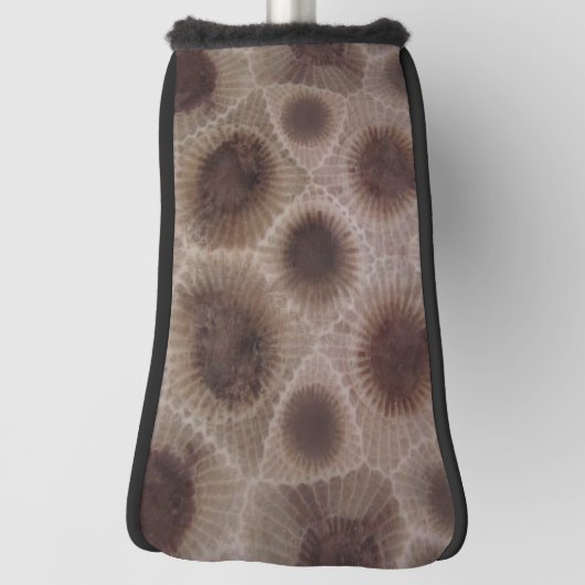 Petoskey Stone michigan Staat steinfossil Golf Headcover (Rotieren 90)