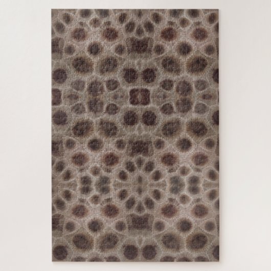 Petoskey Stone michigan Staat steinfossil Puzzle (Vertikal)