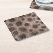 Petoskey Stone michigan Staat steinfossil Rechteckiger Pappuntersetzer (angewinkelt)