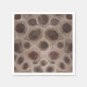 Petoskey Stone michigan Staat steinfossil Serviette (Vorderseite)