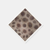 Petoskey Stone michigan Staat steinfossil Serviette (Ecke)