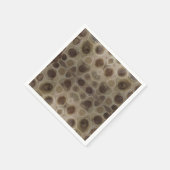 Petoskey Stone michigan Staat steinfossil Serviette (Ecke)