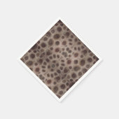 Petoskey Stone michigan Staat steinfossil Serviette (Ecke)