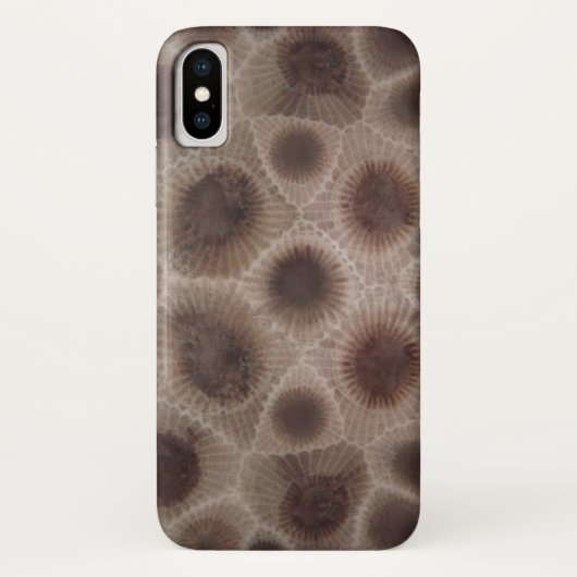 Petoskey Stone michigan Staat stone Case-Mate iPhone Hülle (Rückseite)