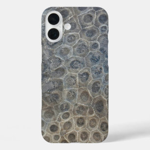 Petoskey Stone Pattern iPhone 16 Plus Hülle