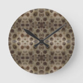 Petoskey Stone Runde Wanduhr (Vorderseite)