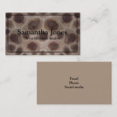 Petoskey Stone Visitenkarte (Vorne/Hinten)