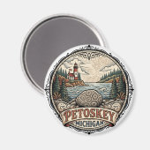 Petoskey USA Magnet (Vorderseite/Rückseite)