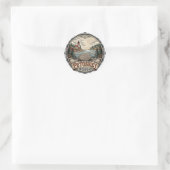 Petoskey USA Runder Aufkleber (Tasche)