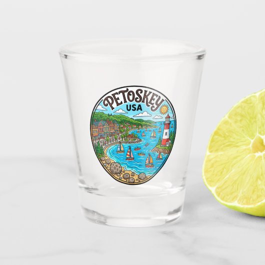 Petoskey USA Schnapsglas (Vorderseite)