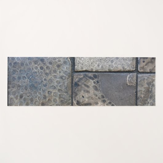 Petosky Stone Pattern Yogamatte (Vorderseite (Horizontal))