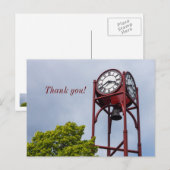 Petosky Tower Clock Vielen Dank Postcard Postkarte (Vorne/Hinten)