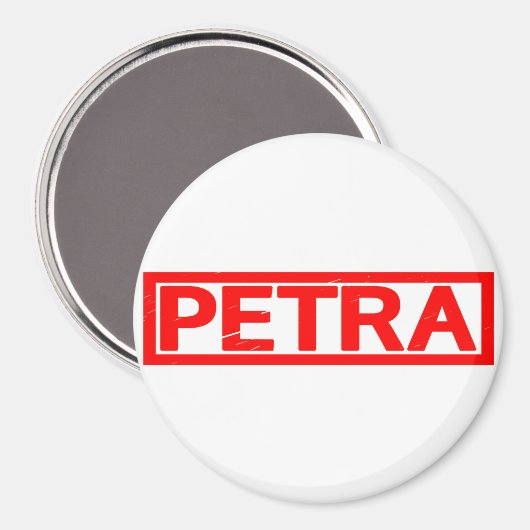 Petra Briefmarke Magnet (Vorderseite/Rückseite)