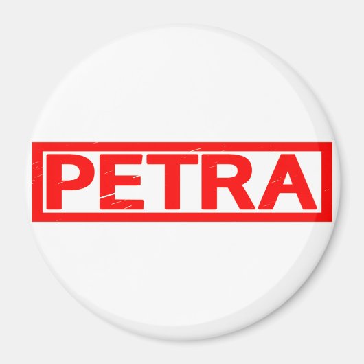 Petra Briefmarke Magnet (Vorne)