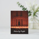 Petra by Night Postcard Postkarte (Stehend Vorderseite)