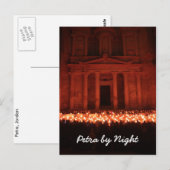 Petra by Night Postcard Postkarte (Vorne/Hinten)