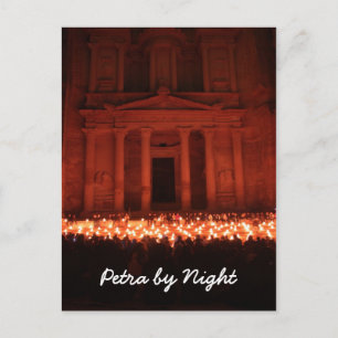 Petra by Night Postcard Postkarte