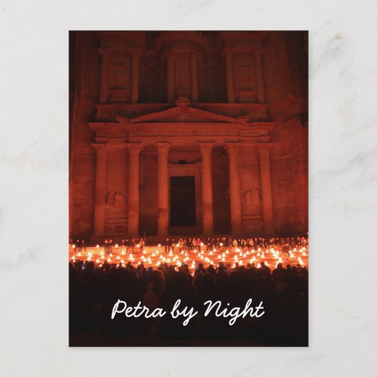 Petra by Night Postcard Postkarte (Vorderseite)
