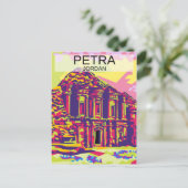 Petra-Denkmal in Jordanien Postkarte (Stehend Vorderseite)