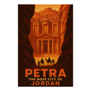 Petra - Die Rose Stadt Jordanien Poster