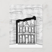 Petra El Khazneh Tempel Postkarte (Vorderseite)