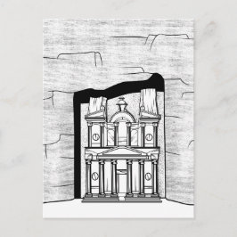 Petra El Khazneh Tempel Postkarte