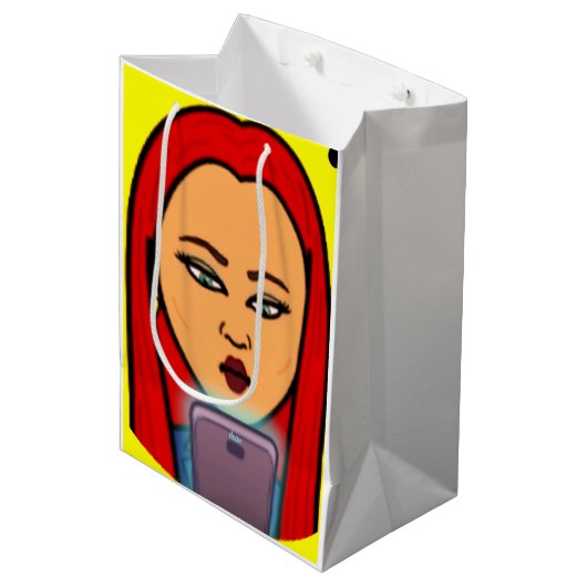 Petra-Geschenktasche Mittlere Geschenktüte (Vorderseite Schrägansicht)