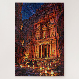 Petra im Kerzenlicht Puzzle