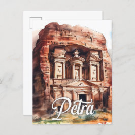 Petra Jordan Aquarellmalerei Reisen Postkarte