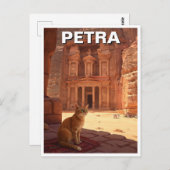 Petra Jordan Cat Travel Postkarte (Vorne/Hinten)