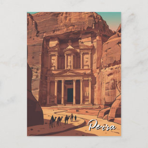 Petra Jordan Reise Postkarte