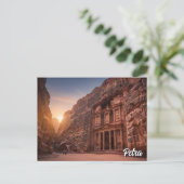 Petra Jordan Reise Postkarte (Stehend Vorderseite)