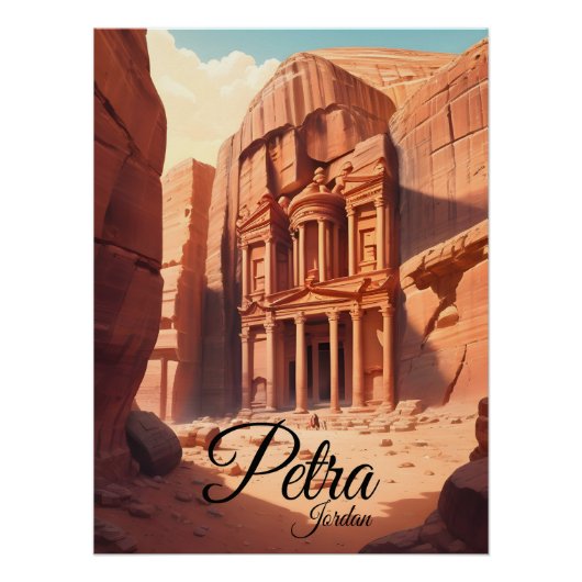 Petra Jordan Reiseplakat Poster (Vorderseite)