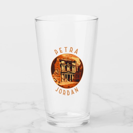 Petra Jordan Retro Distressed Circle Glas (Vorderseite)