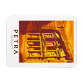 Petra Jordan Sunset Travel Art Vintag Magnet (Horizontal)