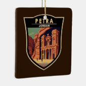 Petra Jordan Travel Art Vintag Keramikornament (Rechts)