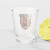 Petra Jordan Travel Art Vintag Schnapsglas (Rückseite)